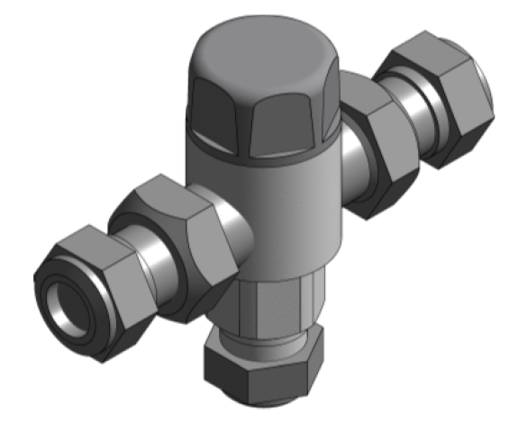 Revit, Bim, Store, Components, MEP, Object, Altecnic, Mechanical, Pipe, Merchant, 5213, Thermostatic, Mixing, Valve