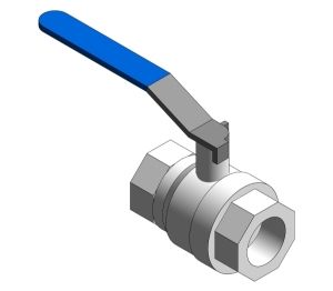 Product: Intaball Lever Ball Valve (BSP) - Blue Handle