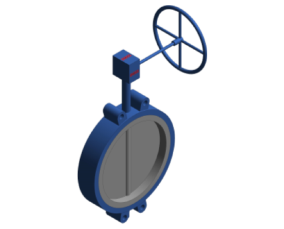 Revit, BIM, Store, Components, Architecture, Object, Free, Download, Non, return, Iron, Blue, Flange, Pipe, System, MEP, Plumbing, Mechanical, Valve, Butterfly, Gear, Operated, Semi, Lugged