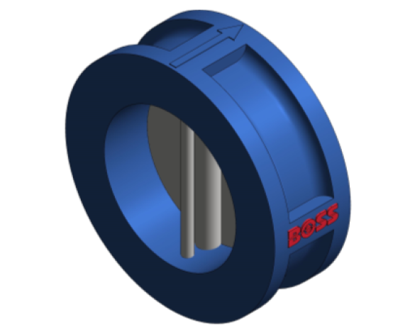 Revit, BIM, Store, Components, Architecture, Object, Free, Download, Non, return, Iron, Blue, Flange, Pipe, System, MEP, Plumbing, Mechanical, Valve, 10XS