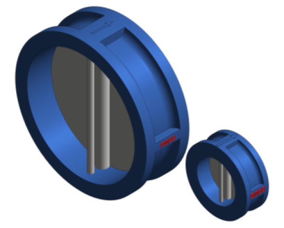 Revit, BIM, Store, Components, Architecture, Object, Free, Download, Non, return, Iron, Blue, Flange, Pipe, System, MEP, Plumbing, Mechanical, Valve, 10XS