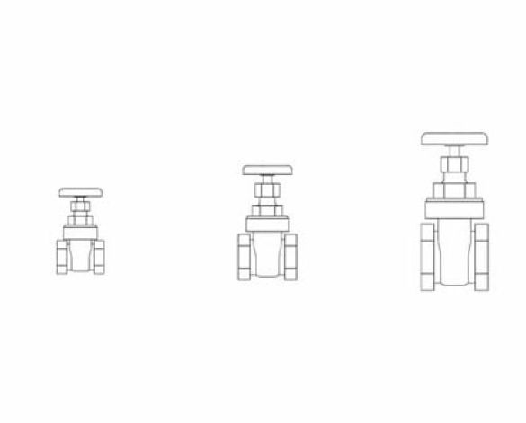 Revit, BIM, Store, Components, Architecture, Object,Free,Download,MEP,Mechanical,Pipe,Crane,Fluid,Systems,Valve,Gate,D151A,Bronze,PN20,DZR