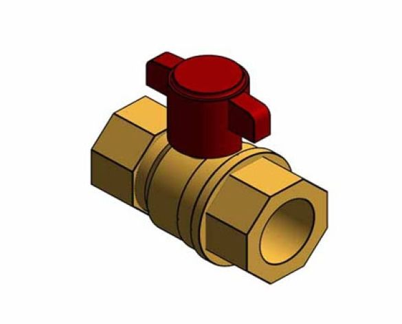 Revit, BIM, Store, Components, Architecture, Object,Free,Download,MEP,Mechanical,Pipe,Crane,Fluid,Systems,Valve,Ball,DZR,D171ATH,T,Handle
