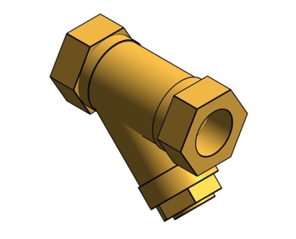 Revit, BIM, Store, Components, Architecture, Object,Free,Download,MEP,Mechanical,Pipe,Crane,Fluid,Systems,Valve,strainer,valve,D298,bronze,Y,type,PN16