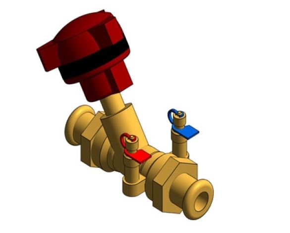 Revit, BIM, Store, Components, Architecture, Object, Free, Download, MEP, Mechanical, Fitting, Pipe, Fluid, Systems, Valve, Crane, MEP, Double, Regulating, D934, Push, Fit