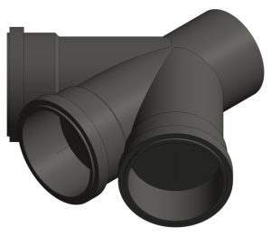 Product: Friaphon - 110mm Pipe 45 Double Branch