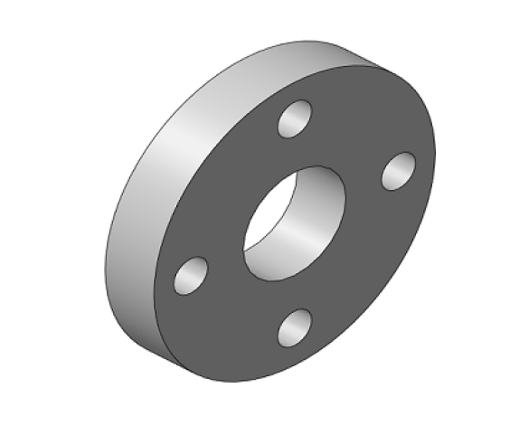 HTA - Backing Rings PN16 White 4 Holes | bimwarehouse