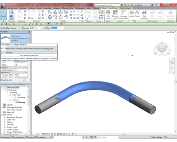 SuperFLO Fitting - Fabricated Bends 90 deg