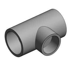 Product: SuperFLO Fitting - Tees 90 deg reducing