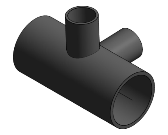 bim, bimstore, Autodesk, Revit, Pipe, Fitting, Accessories, Durapipe, Vulcathene, Mechanical, Chemical, Resistant, Plumbing, 90, Corner, Branch, W94