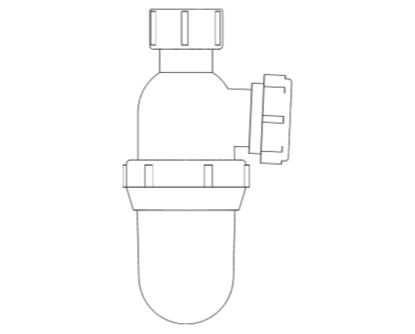 bim, bimstore, Autodesk, Revit, Pipe, Fitting, Accessories, Durapipe, Vulcathene, Mechanical, Chemical, Resistant, Plumbing, Anti, Siphon, Bottle, Trap, Glass, W571