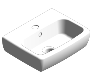 Product: E100 Square 320x280mm Washbasin