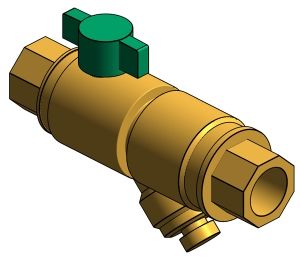Product: Fig.1807C - Strainer Ball Valve