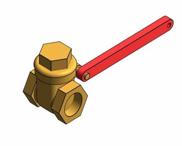 Revit, BIM, Store, Components, Architecture, Object,Free,Download,MEP,Mechanical,Pipe,Hattersley, Valve, Gate, Hatts, 28, CWP, Bronze, Lever, Operated, fig.