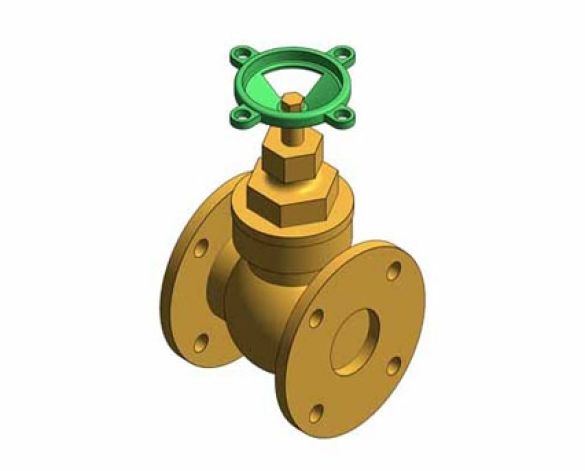 Revit, BIM, Store, Components, Architecture, Object, Free, Download, MEP, Mechanical, Fitting, Pipe, Fluid, Systems, Valve, Hattersley, MEP, Fig.35, Gate, Valve, Bronze