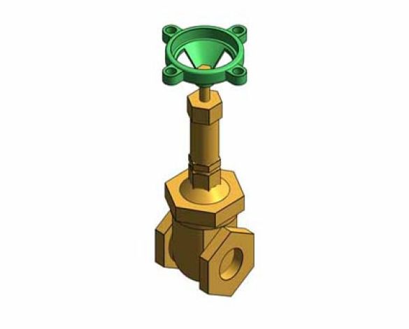 Revit, BIM, Store, Components, Architecture, Object, Free, Download, MEP, Mechanical, Fitting, Pipe, Fluid, Systems, Valve, Hattersley, MEP, Fig.669, Gate, Valve, Bronze,