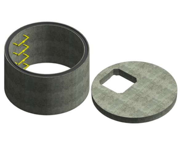 Revit, Bim, Store, Components, Object, Family, Drainage, CPM, Group, Ltd, Concrete, Manhole, Chamber, Ring, Cover, Slab, DN900, DN4000