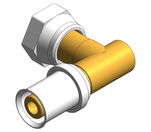 Product: PolySure - Brass - Bent Tap Connector