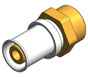 Product: PolySure - Brass - Compression Adaptor