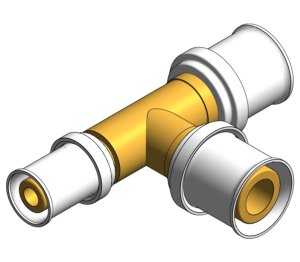 Product: PolySure - Brass - End Reduced Tee