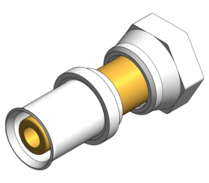 Product: PolySure - Brass - Straight Tap Connector