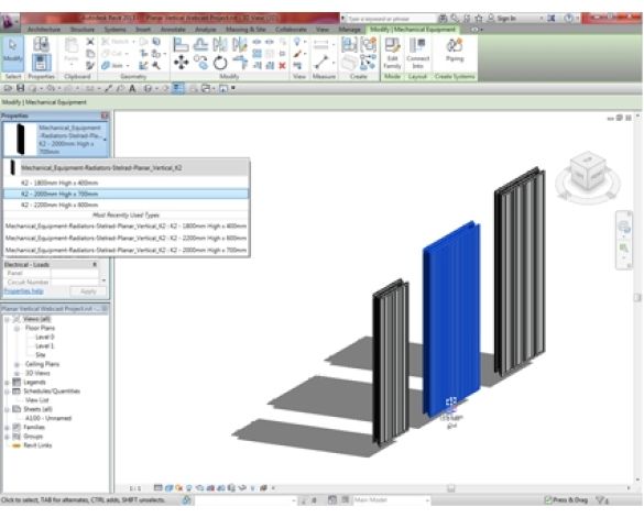 Planar Vertical | bimwarehouse