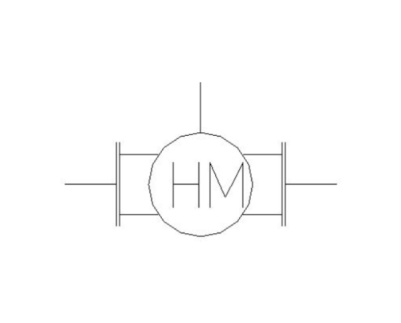 bimwarehouse plan symbol image of BOSS Ultra Sonic Heat Meter - 38USHW-B