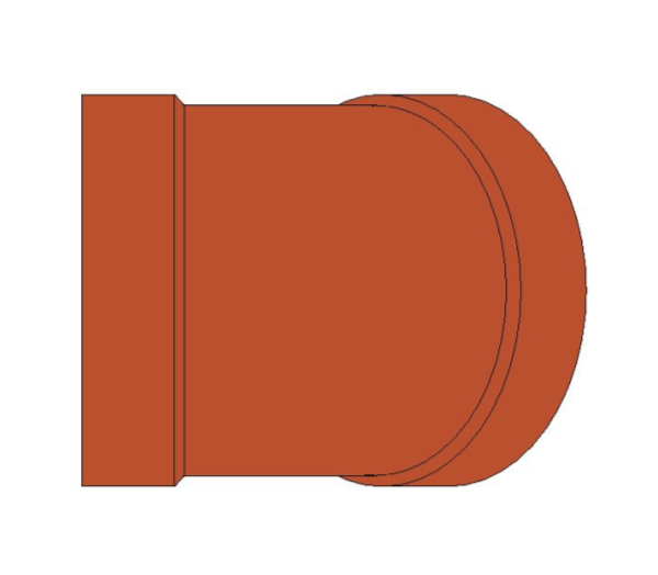 bimwarehouse front image of BB21 45 Degree Elbow from Boss