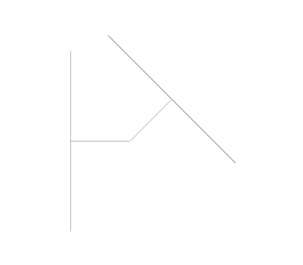 bimwarehouse plan symbol image of BB21 45 Degree Elbow from Boss