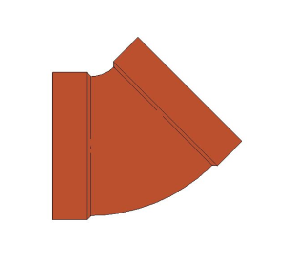 bimwarehouse plan image of BB21 45 Degree Elbow from Boss