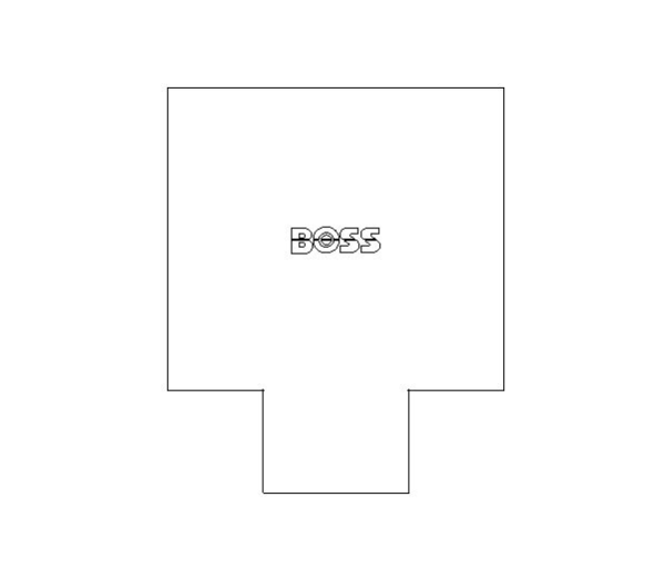 bimwarehouse plan image of BB25 Branch Reduced Tee from Boss
