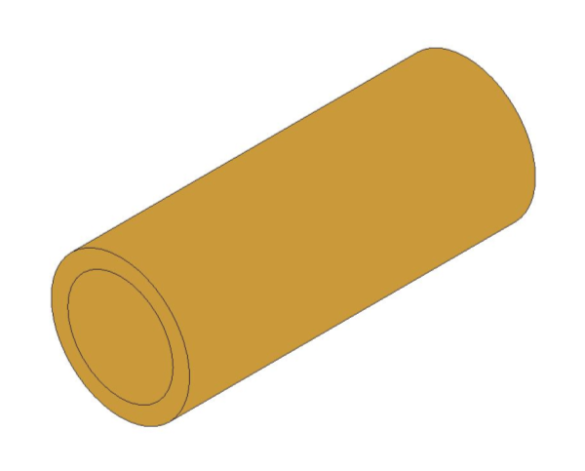 bimwarehouse 3D image of the Brass Screwed Pipe Barrel Nipple from Boss