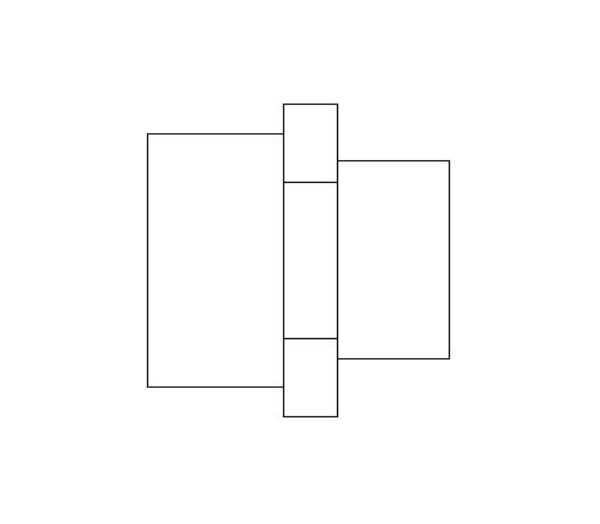 bimwarehouse front image of the Brass Screwed Pipe Hexagon Nipple Reducing from Boss