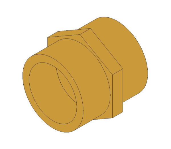 Product: Brass Screwed Pipe Hexagon Nipple