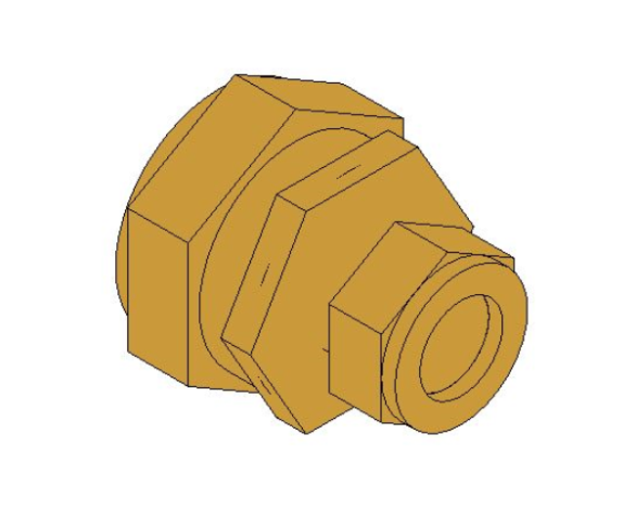 bimwarehouse 3D image of the Compression Coupling Reducer from Boss