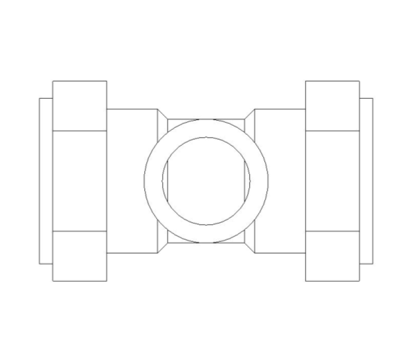 bimwarehouse front image of the Compression Female Branch Tee from Boss