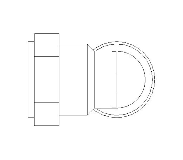 bimwarehouse front image of the Compression Female Threaded Elbow from Boss
