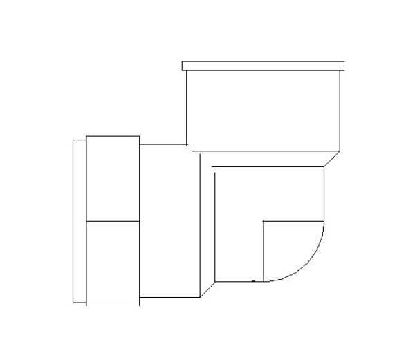bimwarehouse plan image of the Compression Female Threaded Elbow from Boss