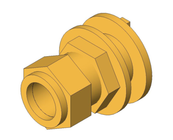 bimwarehouse 3D image of the Compression Flanged Tank Connector from Boss