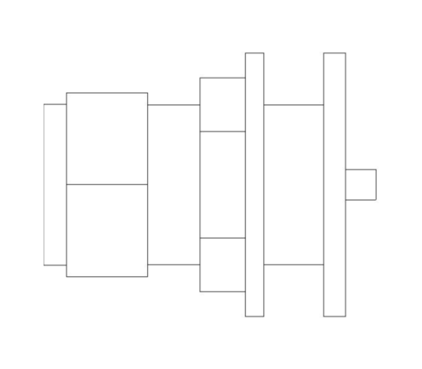 bimwarehouse plan image of the Compression Flanged Tank Connector from Boss
