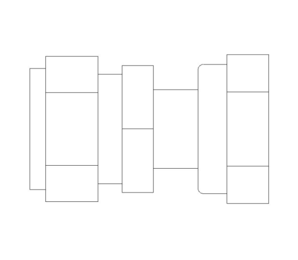 bimwarehouse front image of the Compression Swivel Tap Connector from Boss