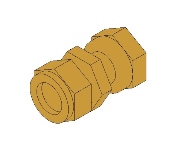 bimwarehouse 3D image of the Compression Swivel Tap Connector from Boss