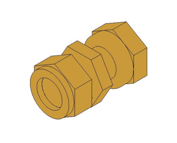 bimwarehouse 3D image of the Compression Swivel Tap Connector from Boss