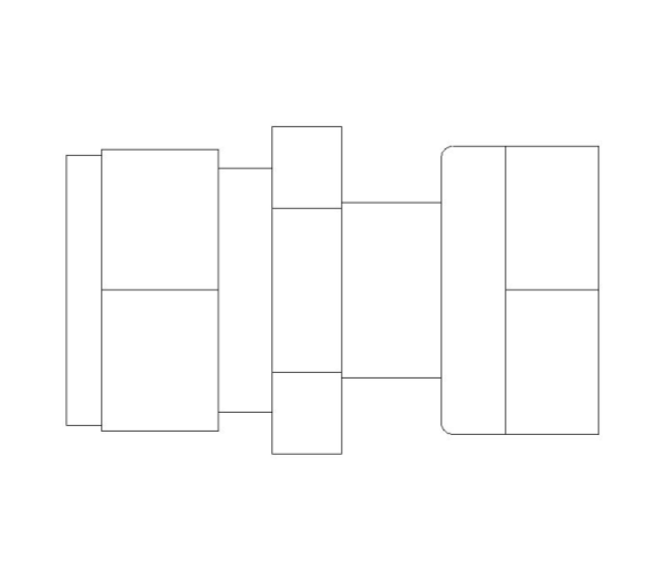 bimwarehouse plan image of the Compression Swivel Tap Connector from Boss