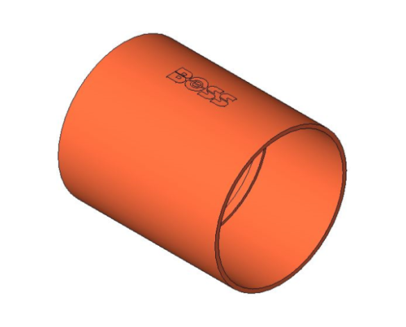 bimwarehouse 3D image of the End Feed Fitting - Coupling from Boss