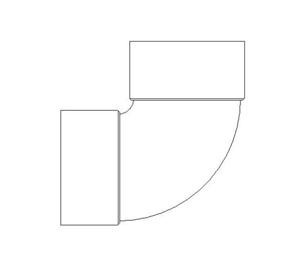bimwarehouse plan image of the End Feed Fitting - Elbow from Boss