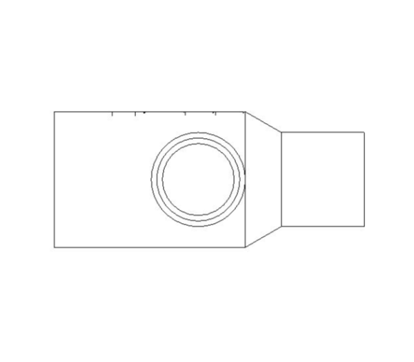 bimwarehouse front image of the End Feed Fitting - End Reduced Tee from Boss