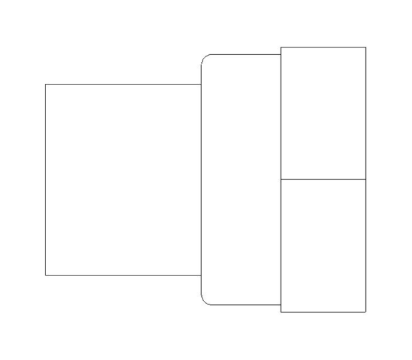 bimwarehouse plan image of the End Feed Fitting - Female Coupling from Boss