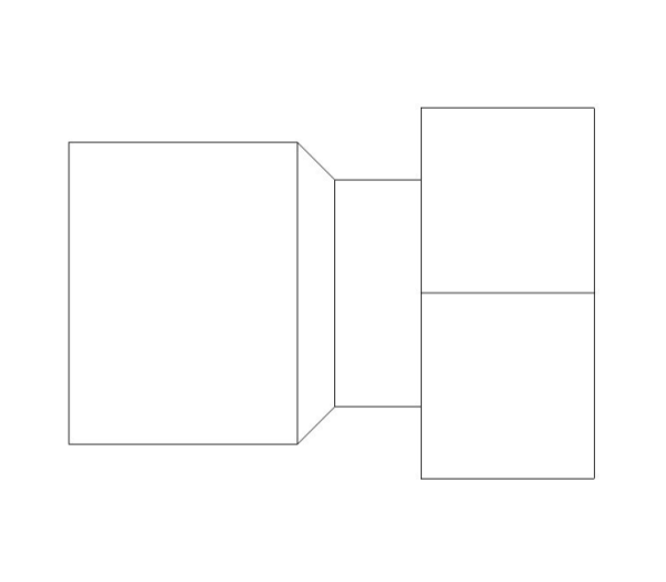 bimwarehouse plan symbol image of the End Feed Fitting - Straight Tap Connector from Boss