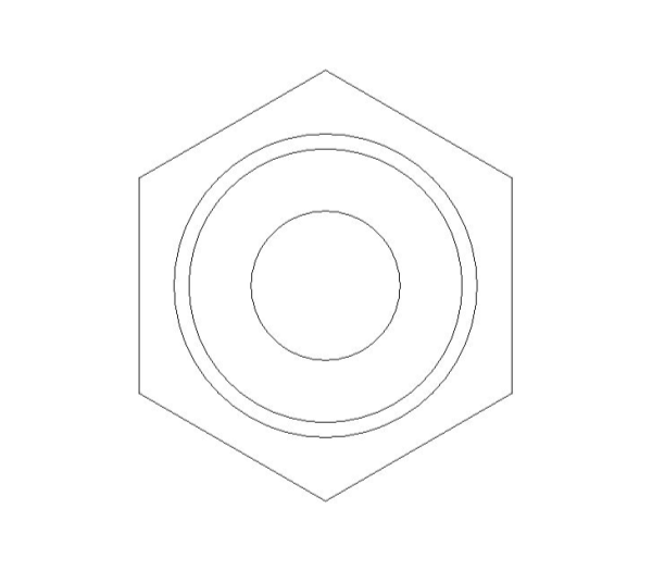 bimwarehouse side image of the End Feed Fitting - Straight Tap Connector from Boss